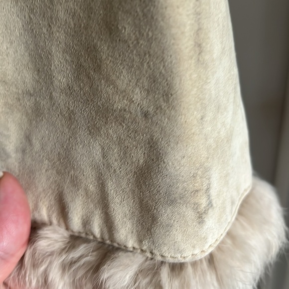 Vintage Adler collection faux fur cuero/suede long coat medium - Picture 4 of 14